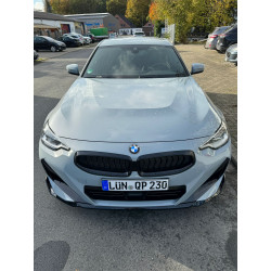 Pièces en carbone Tuning 1958 - Frontlippe Spoiler Schwert Performance ABS schwarz glänzend passend für BMW 2er G42 + M240i m...