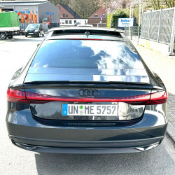 Pièces en carbone Tuning 2766 - Heckspoiler Spoiler Lippe ABS Glanz Schwarz passend für Audi A7 S7 RS7 C8 4K