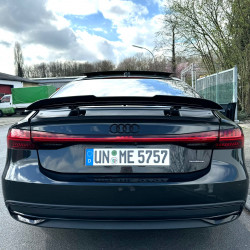 Pièces en carbone Tuning 2766 - Heckspoiler Spoiler Lippe ABS Glanz Schwarz passend für Audi A7 S7 RS7 C8 4K