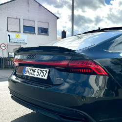 Pièces en carbone Tuning 2766 - Heckspoiler Spoiler Lippe ABS Glanz Schwarz passend für Audi A7 S7 RS7 C8 4K