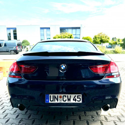 Carbonparts Tuning 1957 - Heckspoiler Lippe Spoiler Highkick schwarz glänzend passend für BMW 6er F06 F13 + M6