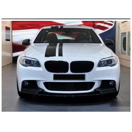 Carbonteile Tuning Frontlippe Lippe Frontspoiler Schwert V1.2 schwarz glanz passend für BMW 5er F10 F11 M Paket - 2841