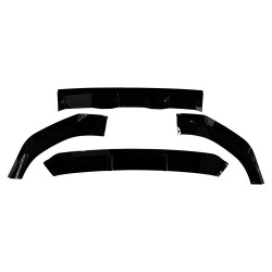 Pièces en carbone Tuning Frontlippe Lippe Schwert ABS Schwarz Glanz passend für AUDI SQ7 4M Facelift + Q7 S-Line - 2847