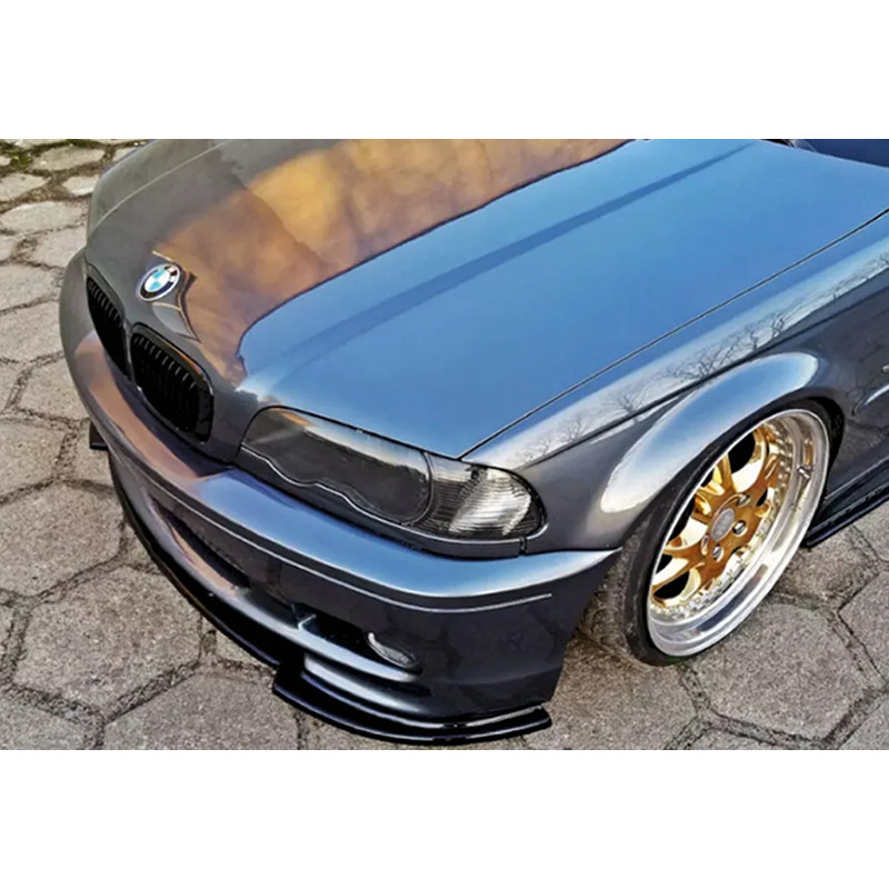 Carbonparts Tuning Frontlippe Lippe Frontspoiler Schwert V2 schwarz glanz passend für BMW 3er E46 M Paket - 2848