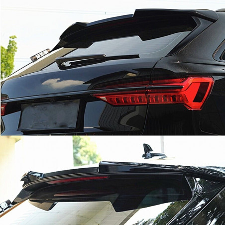 Carbonteile Tuning Heckspoiler Spoiler Lippe Ducktail Dachspoiler ABS Glanz für Audi A6 C8 - 2851