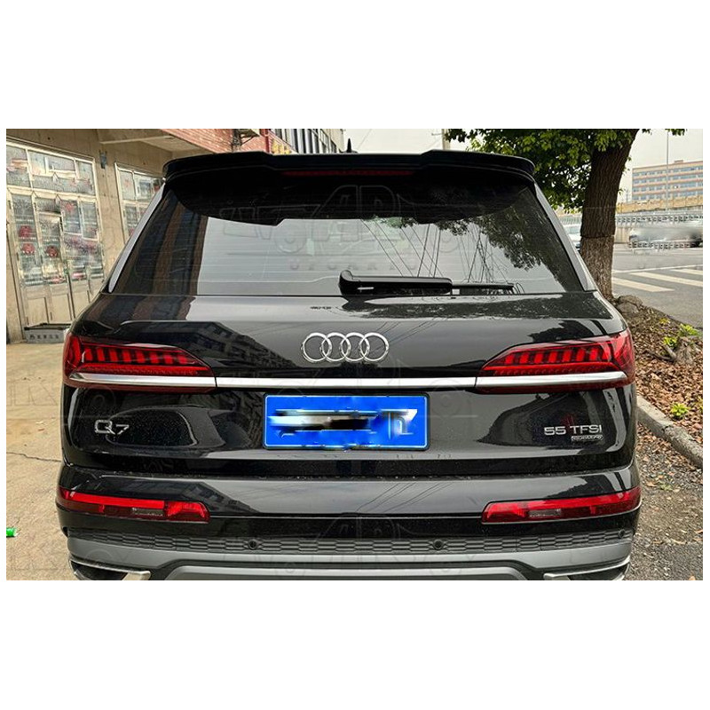 Pièces en carbone Tuning Heckspoiler Spoiler Dachspoiler Lippe Ansatz ABS Glanz für Audi Q7 4M S-Line + SQ7 - 2874