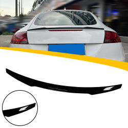 Pièces en carbone Tuning Heckspoiler Spoiler Lippe Ansatz ABS Glanz schwarz für Audi TT Mk2 8J auch TTS - 2885