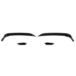 Pièces en carbone Tuning Canards Front Splitter Ansatz Set ABS Glanz Schwarz für Golf 7.5 GTI MK7 - 2889