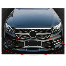 Pièces en carbone Tuning Frontlippe Lippe Schwert Spoiler ABS Glanz für Mercedes Benz E Klasse W213 AMG Paket 2016-2020 - 2891