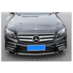 Pièces en carbone Tuning Frontlippe Lippe Schwert Spoiler ABS Glanz für Mercedes Benz E Klasse W213 AMG Paket 2016-2020 - 2891