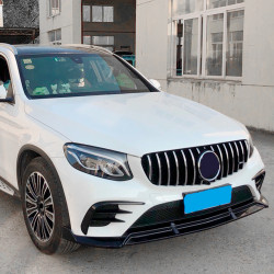 Carbonparts Tuning Frontlippe Lippe Schwert Spoiler ABS Glanz für Mercedes Benz GLC Klasse X253 AMG Paket 2016-2019 - 2892