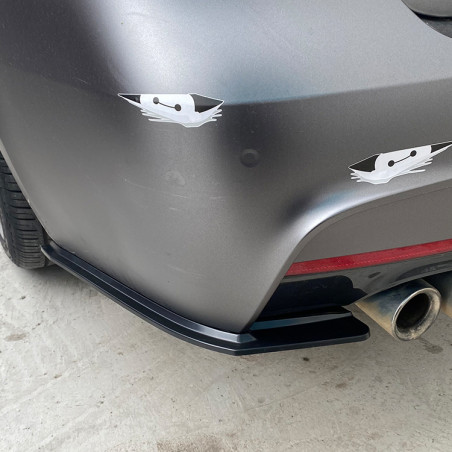 Carbonparts Tuning Hecksplitter Splitter Ansatz Heck ABS Glanz für BMW 3er F30 und F31 M Paket - 2855