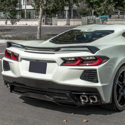 Carbonparts Tuning Heckspoiler Spoiler Race Flügel V2 ABS Glanz für Chevrolet Corvette C8 - 2861