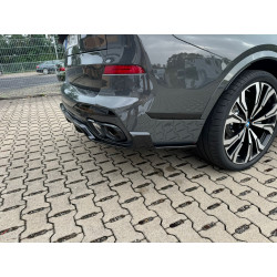 Pièces en carbone Tuning Frontlippe Lippe Spoiler Seitenschwelleransatz Diffusor Komplettkit ABS für BMW X7 G07 LCI M Paket -...