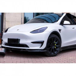 Carbonteile Tuning Verspoilerungspaket Frontlippe Schweller Diffusor Spoiler ABS Glanz für Tesla Model Y - 2903