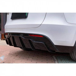 Carbonparts Tuning Verspoilerungspaket Frontlippe Schweller Diffusor Spoiler ABS Glanz für Tesla Model Y - 2903