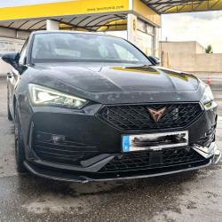 Carbonteile Tuning 1909 - Frontlippe Spoiler Schwert Performance ABS schwarz glänzend passend für Seat Leon FR Mk4 ab 2020