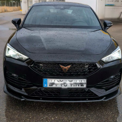 Carbonteile Tuning 1909 - Frontlippe Spoiler Schwert Performance ABS schwarz glänzend passend für Seat Leon FR Mk4 ab 2020