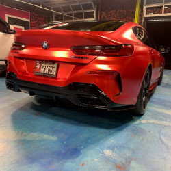 Carbonteile Tuning Seitenschweller Ansatz Sideskirt Extension Carbon passend für BMW 8er M850i G16 - 2910