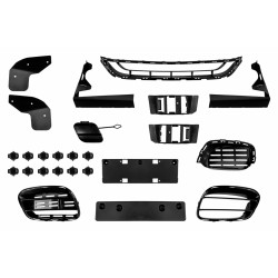 Pièces en carbone Tuning Bodykit Stoßstangen Set PP für Mercedes S-Klasse W222 Facelift (06.2017- 08.2020) nicht 63 AMG - 2911