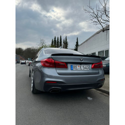 Carbonteile Tuning 1891 - Heckspoiler Lippe Schwert Highkick ABS schwarz glänzend passend für BMW 5er G30 + M5 F90