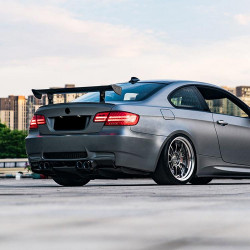 Carbonteile Tuning Heckflügel Heckspoiler Spoiler Lippe GTS ABS Glanz Schwarz für BMW 1er E82 1er M 3er E90 E92 + M3 - 2918