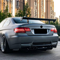 Carbonparts Tuning Heckflügel Heckspoiler Spoiler Lippe GTS ABS Glanz Schwarz für BMW 1er E82 1er M 3er E90 E92 + M3 - 2918