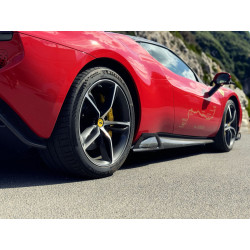 Pièces en carbone Tuning Seitenschwelleransatz Ansatz Schweller V2 Vollcarbon Carbon passend für Ferrari 296 - 2948