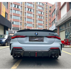 Carbonparts Tuning Heckspoiler Lippe Spoiler Deep V2 schwarz glänzend passend für BMW 4er G22 + M4 G82 Coupe - 2955