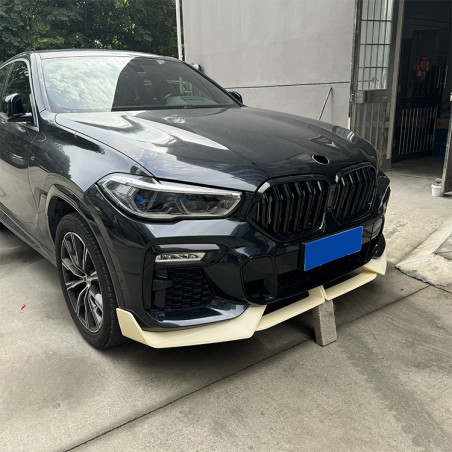 Carbonparts Tuning Frontlippe Lippe Spoiler Schwert Performance ABS schwarz glänzend für BMW X6 G06 Vorfacelift mit MPaket - ...