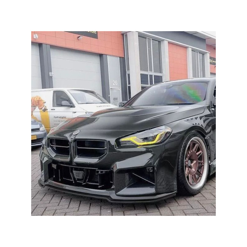 Carbonparts Tuning Frontlippe Lippe Spoiler Schwert Performance ABS schwarz glänzend für BMW M2 G87 - 2965