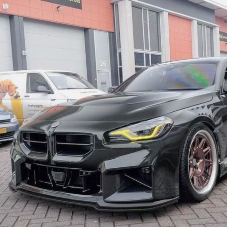 Carbonparts Tuning Frontlippe Lippe Spoiler Schwert Performance ABS schwarz glänzend für BMW M2 G87 - 2965