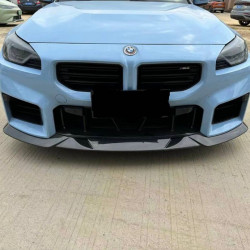 Pièces en carbone Tuning Frontaufsatz Frontlippe Spoiler Schwert R Vollcarbon passend für BMW G87 M2 - 2980