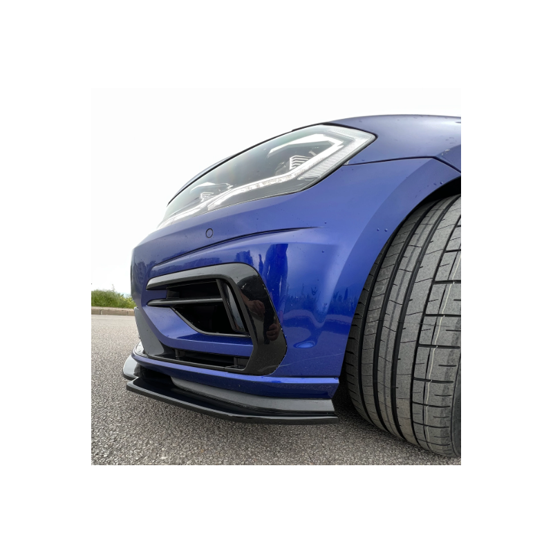 Carbonparts Tuning Frontlippe Lippe Schwert Frontspoiler ABS passend für Volkswagen Golf 7.5 R + R-Line - 2986