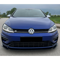 Carbonparts Tuning Frontlippe Lippe Schwert Frontspoiler ABS passend für Volkswagen Golf 7.5 R + R-Line - 2986