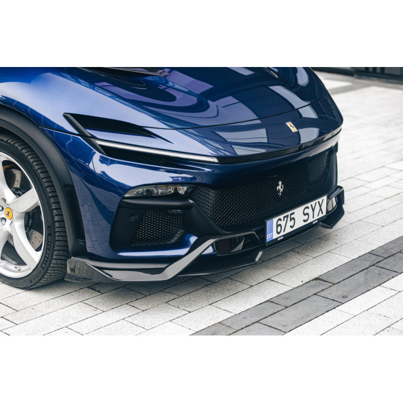 Carbonteile Tuning Frontlippe Spoiler Schwert Carbon passend für Ferrari Purosangue - 2998