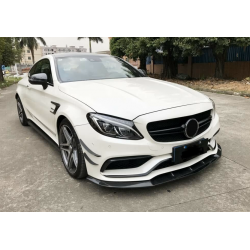 Carbonteile Tuning Frontlippe Lippe Schwert V2 Carbon passend für Mercedes C-Klasse C205 W205 C63 C63S AMG - 3002