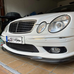 Carbonparts Tuning 1272 - Front lip spoiler carbon fits Mercedes E-Klasse W211 E55 AMG Bj. 02-06