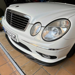 Carbonparts Tuning 1272 - Front lip spoiler carbon fits Mercedes E-Klasse W211 E55 AMG Bj. 02-06