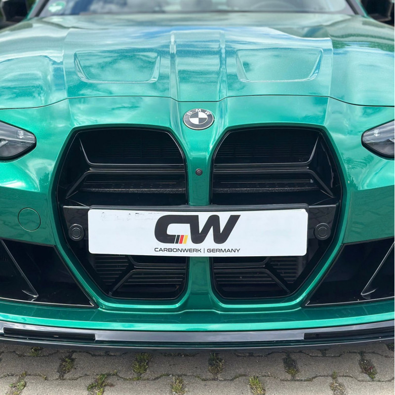 Carbonteile Tuning Kühlergrill Nieren Grill Clubsport Schwarz Glanz mit/ohne ACC passend für BMW M3 G80 G81 M4 G82 G83 - 3010