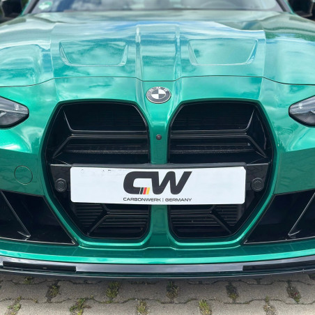 Carbonteile Tuning Kühlergrill Nieren Grill Clubsport Schwarz Glanz mit/ohne ACC passend für BMW M3 G80 G81 M4 G82 G83 - 3010
