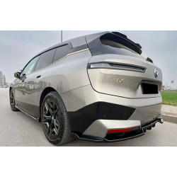 Carbonteile Tuning Heckspoiler Lippe Spoiler Highkick schwarz glänzend passend für BMW iX i20 - 3021
