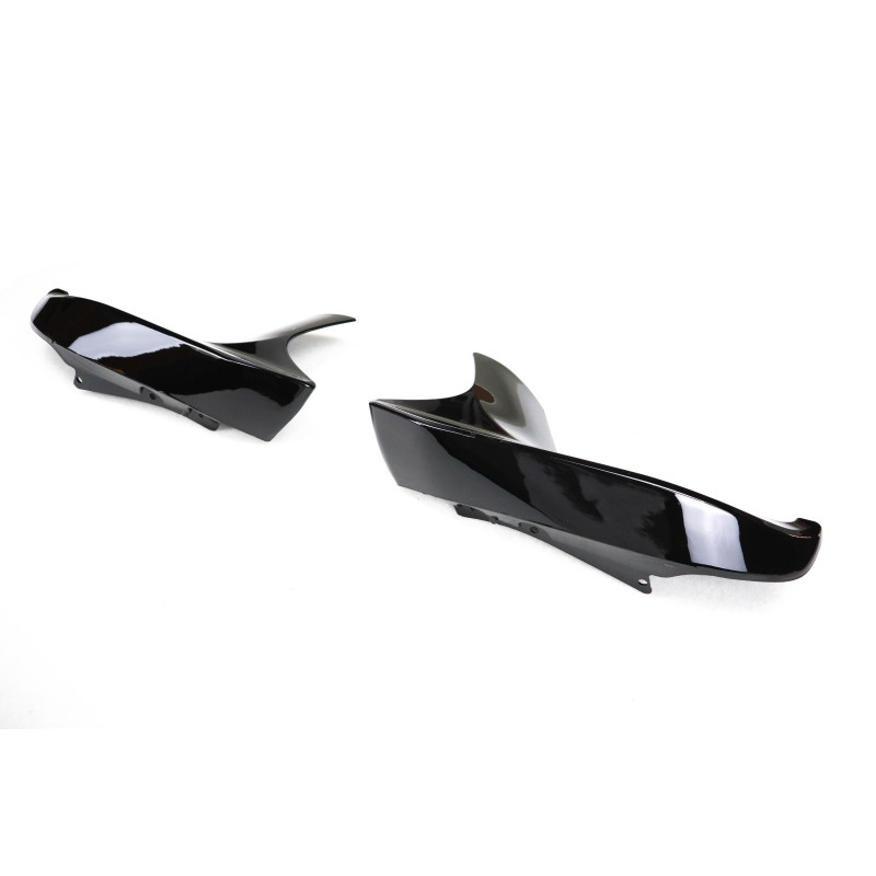 Carbonteile Tuning Flaps Splitter Canards Frontansatz ABS schwarz glänzend passend für BMW M5 F90 Vorfacelift - 3023