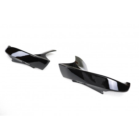 Carbonteile Tuning Flaps Splitter Canards Frontansatz ABS schwarz glänzend passend für BMW M5 F90 Vorfacelift - 3023