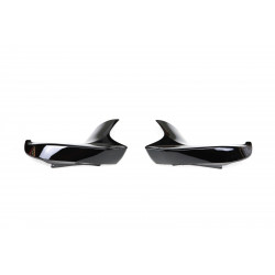 Carbonteile Tuning Flaps Splitter Canards Frontansatz ABS schwarz glänzend passend für BMW M5 F90 Vorfacelift - 3023
