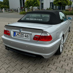 Carbonteile Tuning Heckspoiler Lippe Spoiler Performance schwarz glänzend passend für BMW 3er E46 + M3 Coupe Cabrio - 3027