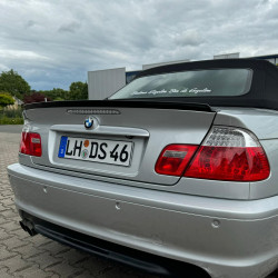 Carbonteile Tuning Heckspoiler Lippe Spoiler Performance schwarz glänzend passend für BMW 3er E46 + M3 Coupe Cabrio - 3027