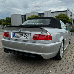 Carbonteile Tuning Heckspoiler Lippe Spoiler Performance schwarz glänzend passend für BMW 3er E46 + M3 Coupe Cabrio - 3027
