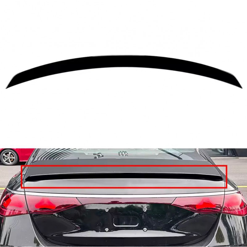Carbonteile Tuning Heckspoiler Spoiler Lippe ABS Glanz Schwarz für Mercedes Benz E Klasse W214 Limousine + AMG - 3028