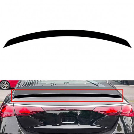 Carbonteile Tuning Heckspoiler Spoiler Lippe ABS Glanz Schwarz für Mercedes Benz E Klasse W214 Limousine + AMG - 3028